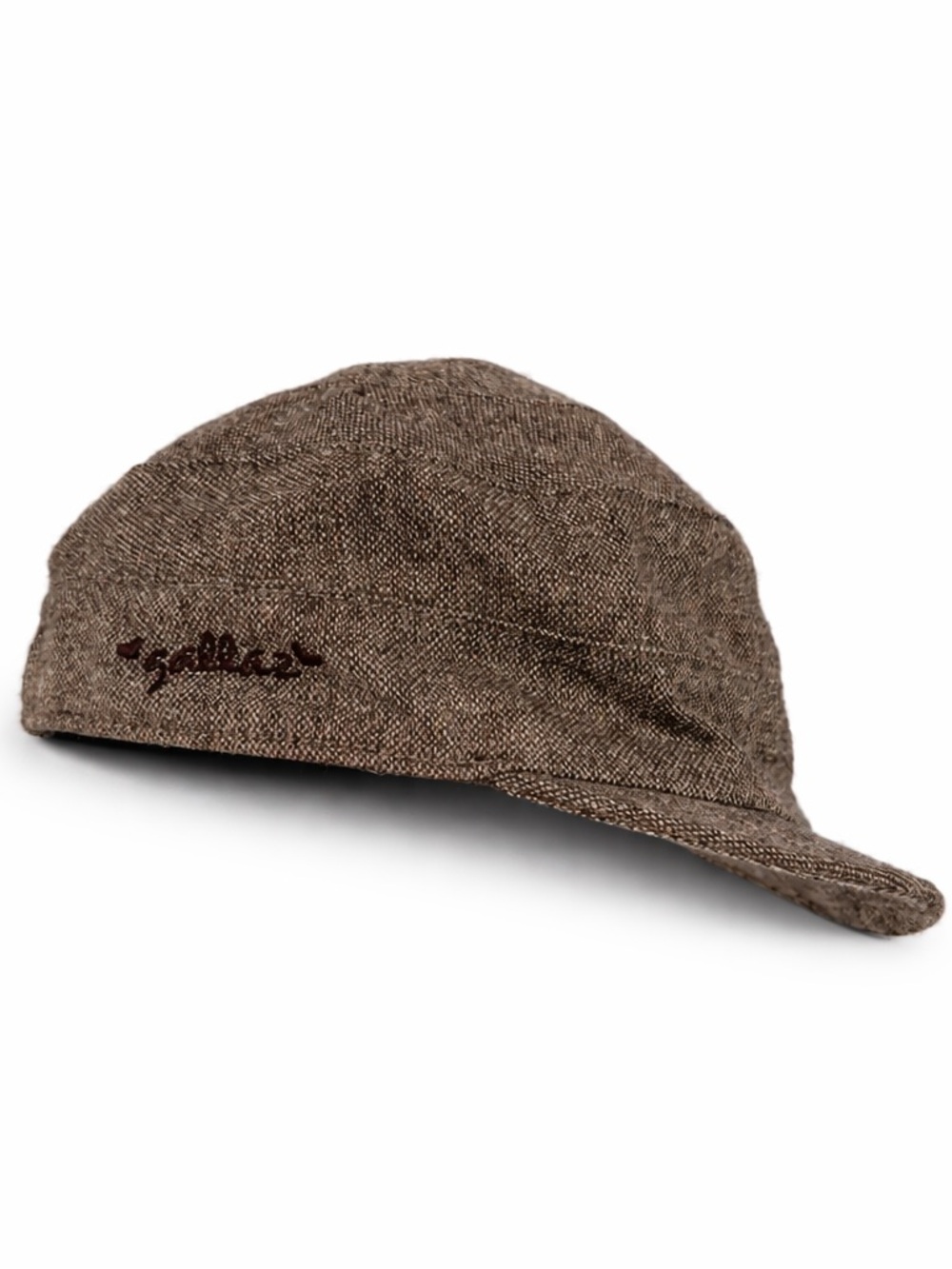 Gallaz Vintage Brown Tweed Newsboy Cap Unisex Flat Cap Classic Cabbie Hat